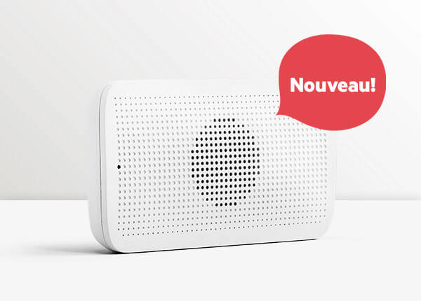 Boîtier haut-parleur intégré au système d’alarme Sector Alarm